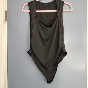 Black Sleeveless Bodysuit